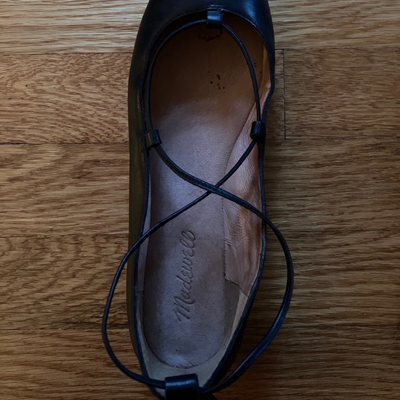 Madewell lace up ballet flats - Picture 3 of 7